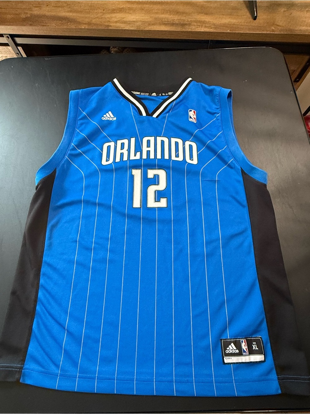 Vintage Adidas Orlando Magic Dwight Howard #12 Jersey Youth XL (18-20) Pinstripe